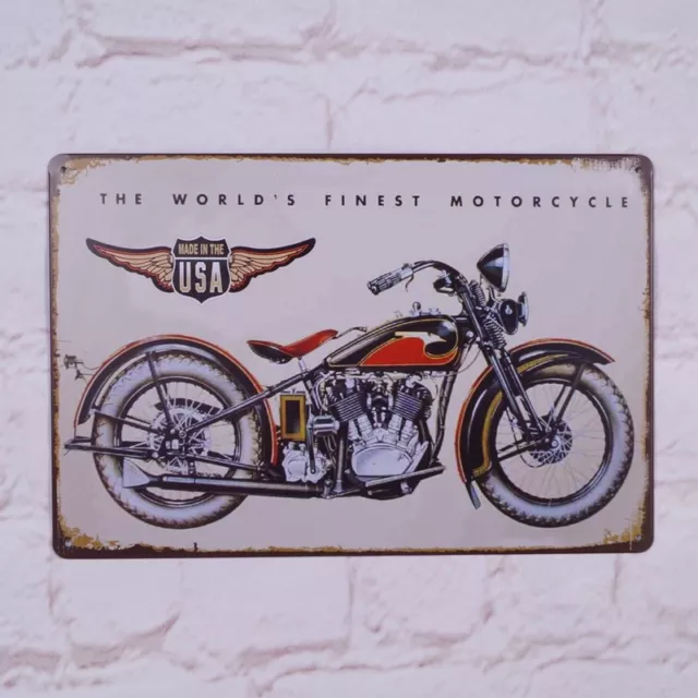 Retro Plaque Vintage Metal Tin Signs Motorcycle Poster Bar Wall Decor