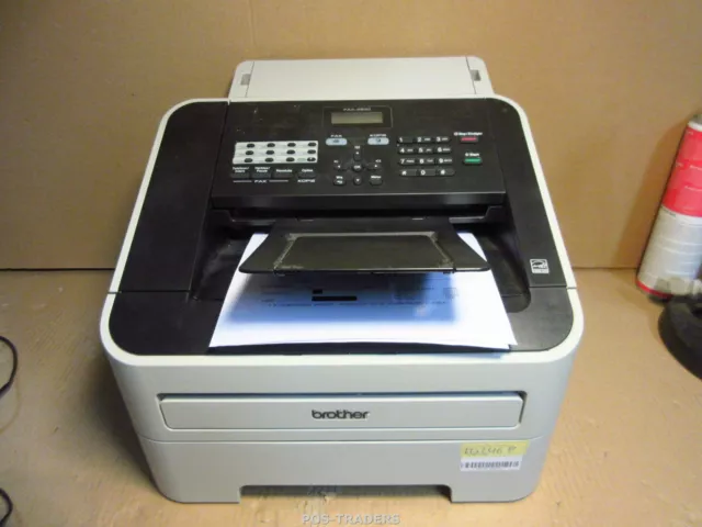 Brother FAX-2840 A4 Mono B/W Laser Fax Machine 10246 PRINTS - TESTED OK + TONER