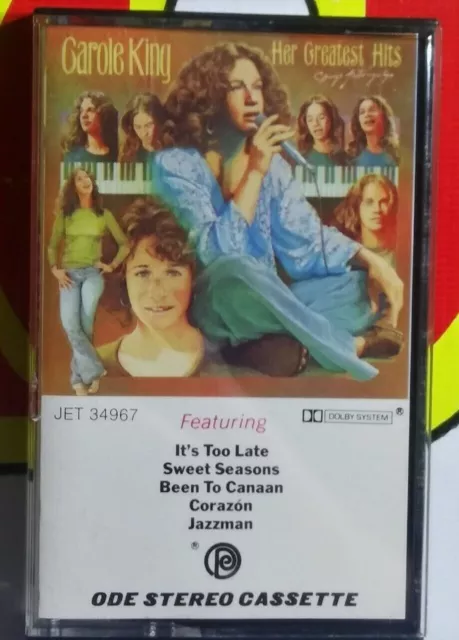 Carole King - Her Greatest Hits - Cassette Tape Ode Records