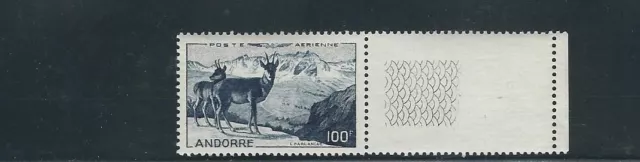 Français Andorra 1959 Poste Aérienne Chamois(Scott C1) VF MNH