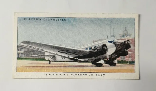 International Air Liners - Players (1937) - #9 Sabena Junkers Ju 52/3M