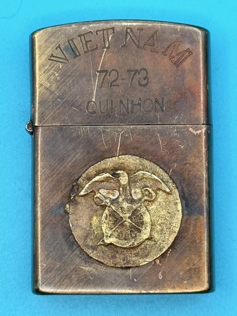 VINTAGE 1968 VIETNAM 72-73 Qui Nhon If There Must Be War Zippo 
