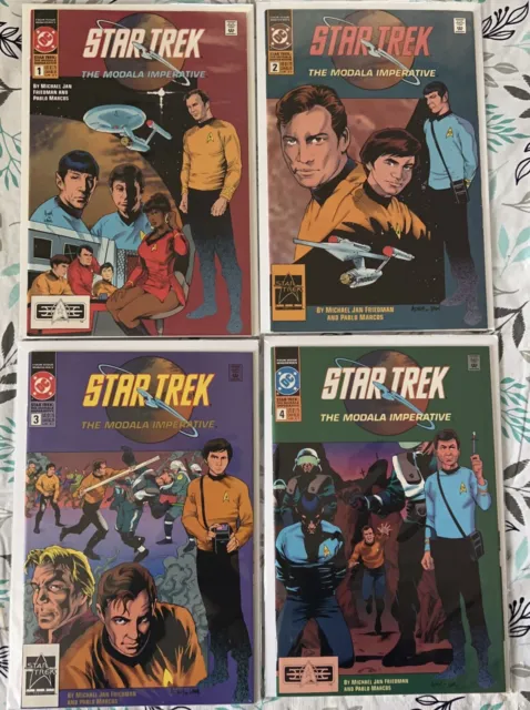 Star Trek The modala imperative 1-4 & Tng 1-4 BAGGED AND BOARDED DC comics 1992