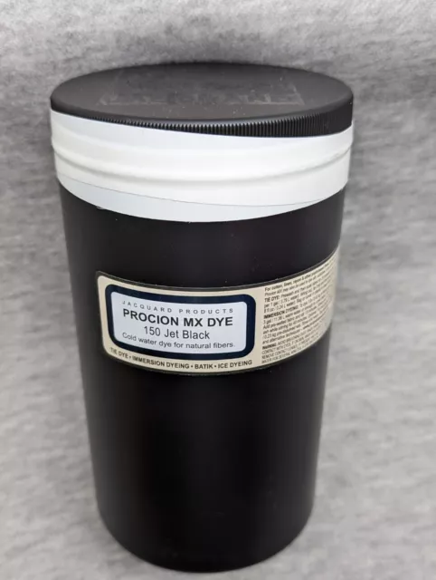 Tinte de agua fría Jacquard Procion MX - 150 negro azabache 1 lb - totalmente nuevo sin abrir