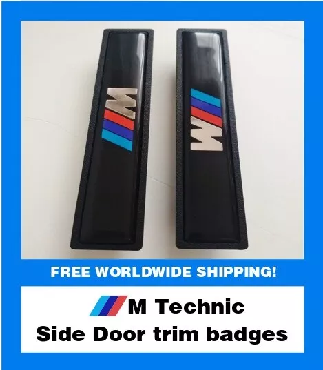 BMW E36 M Technic BMW Door Trim Badges Resin 3D replacement QUALITY aftermarket