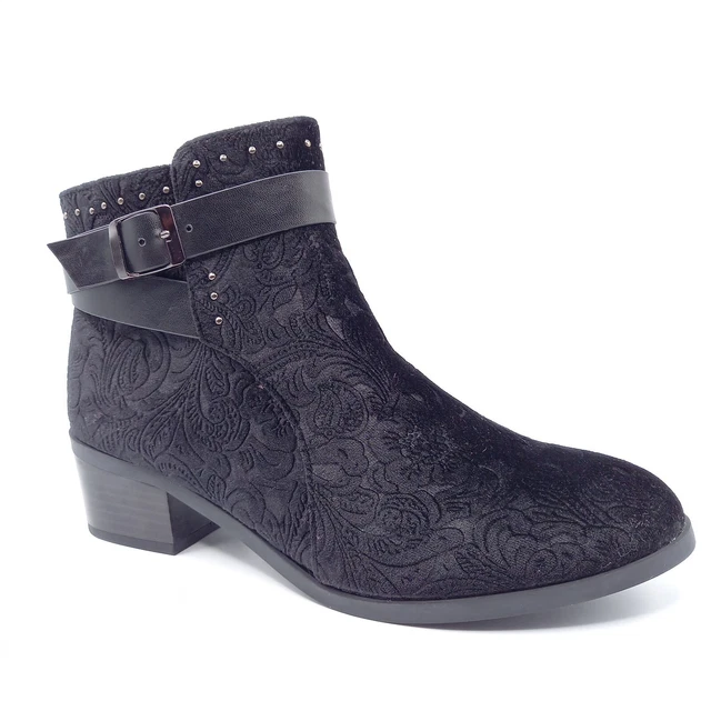 CHAUSSURES BOTTINES BOOTS Femme 36 37 38 39 40 - Marron Talon Montantes Boucles EUR 17,60 - FR