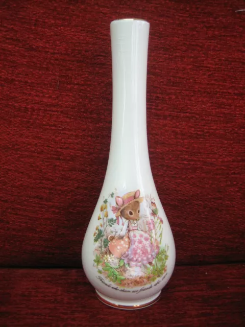 Vintage Crown Devon 'Friends' Bud Vase