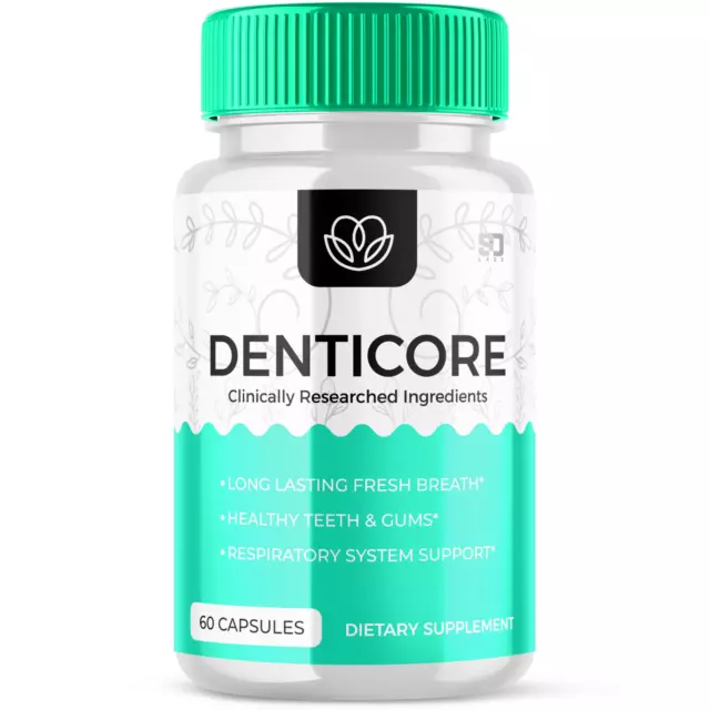 Denticore Oral Probiotic, Denti Core for Gum & Teeth Health (60 Capsules)