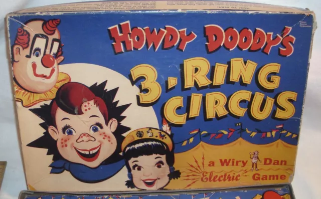 HOWDY DOODY 3 RING CIRCUS WIRY DAN ELECTRIC GAME 1950s