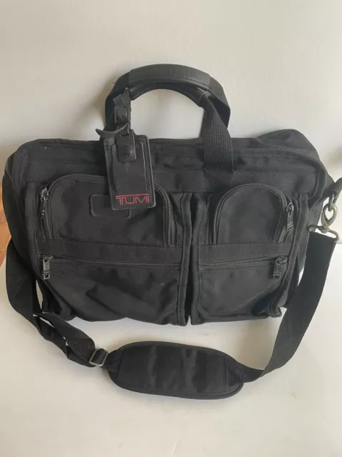Tumi Alpha Nylon Expandable Organizer Laptop/Computer Briefcase Bag