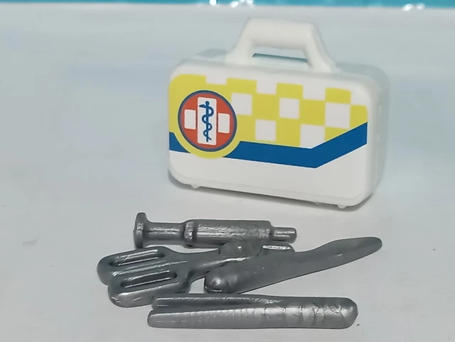PLAYMOBIL MALETIN BLANCO Instrumentos Quirurjicos Medico Doctor
