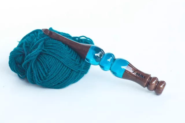 Resin crochet Hooks Needle Wood Resin Hooks Knitting Hooks Set Ergonomic  Hook