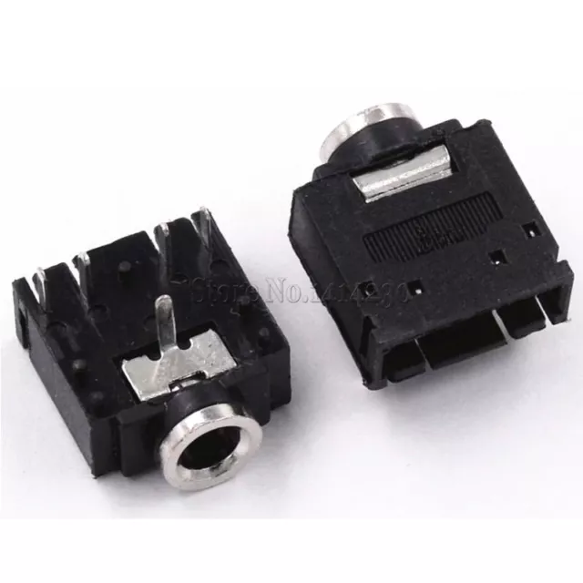 one 3.5mm Female Stereo Audio Socket Headphone Jack Connector 5 Pin PCB Mount