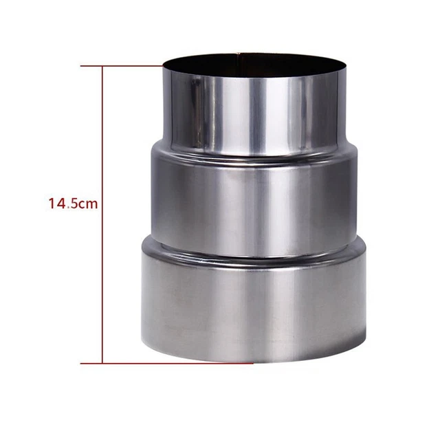 Adaptateur for Cheminée Doublure Connexion Poêle Tuyau Acier Inoxydable