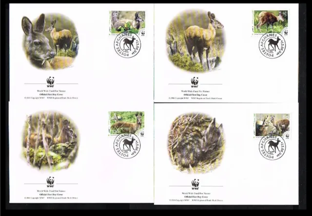 [NH078] - 2004 - Afghanistan FDC - WWF Fauna & Animals - Himalayan Musk Deer
