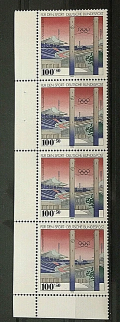 🇩🇪 BRD Bund Michel Nr. 1652 Postfrisch** als 4er Streifen und Eckrand (1993)