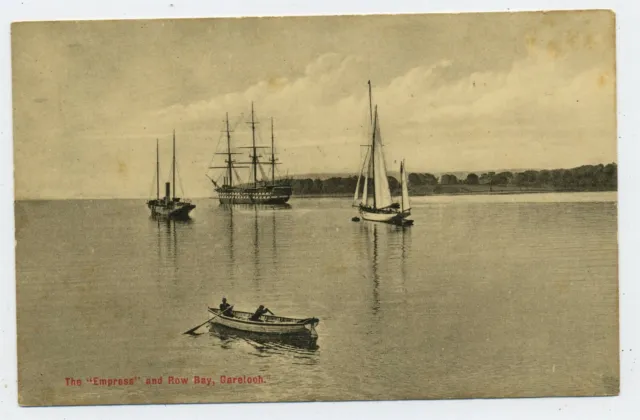 The "Empress" & Row Bay Gare Loch Argyll & Bute Scotland Vintage Postcard S19