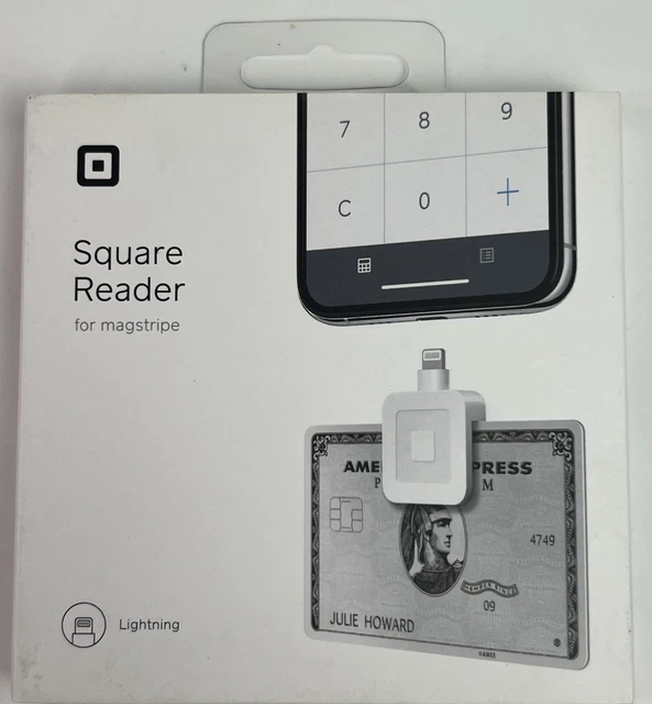 SQUARE READER FOR Magstripe w/ Lightning Connector VISA MC AMEX