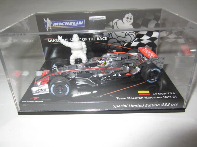 PMA Minichamps Michelin Box Limited to 432 Units 1/43   McLaren MP4/21 #4 864669