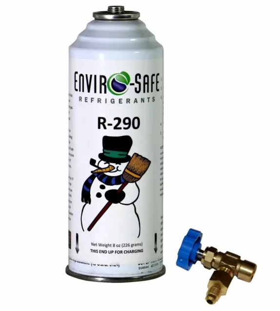 Coolers, Freeze, GasR290, 8oz. Can, Refrigerant with Top Tap & Adapter