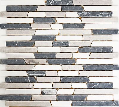 Braun Mosaïque Pierre Naturelle Baguettes Carrelage Beige Braun Gris Noir Anthracite 