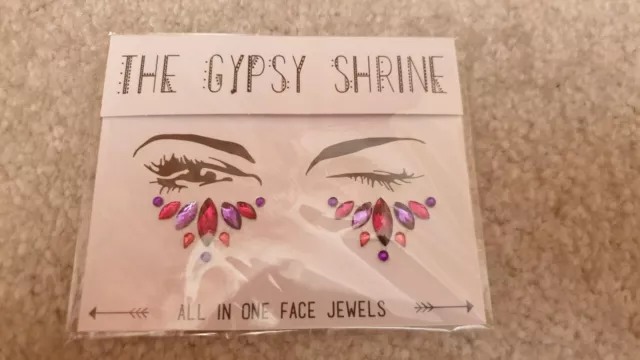 The Gypsy Shrine All In One Purple & Pink Face Jewels Brand New & Sealed 