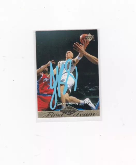 SIGNED w COA Upper Deck First Team All Rookie Jason Kidd #155 1995-96 NBA