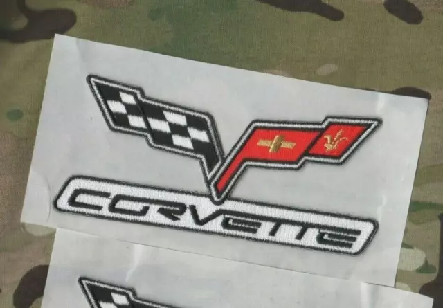 Corvette Carreras Rendimiento Piezas C-6 5" Logo Emblema Adhesivas Parche