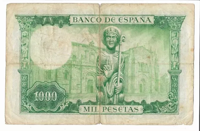 España: 1000 Pesetas Papa San Isidoro. Año 1965. Con Serie. Rc+. Ideal Y Barato. 2