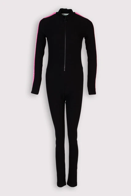 RRP €905 OFF-WHITE c/o VIRGIL ABLOH Apres Ski Jumpsuit Size M Ribbed Mock Neck