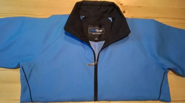 Ladies Proquip Golf Jacket. 10-12. Short Sleeves. Full Zip. Blue. Exc Condition.