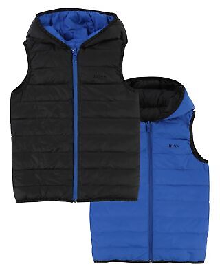 HUGO BOSS Boys Reversible Down Puffer Vest, Sizes 6-16