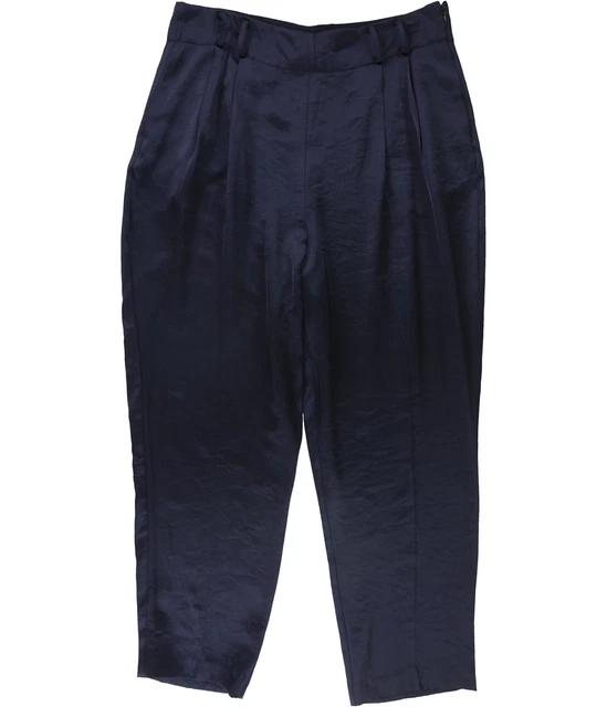 Vince Camuto Womens Paperbag Casual Trouser Pants, Blue, 10