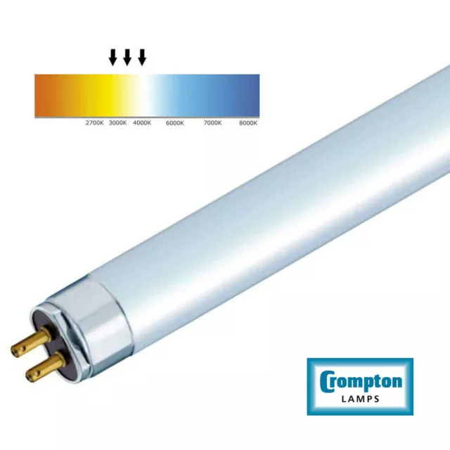 Crompton T5 Fluorescent Tubes 6W 8W 13W 9" 12" 21" ✓Warm ✓Standard ✓Cool White 2