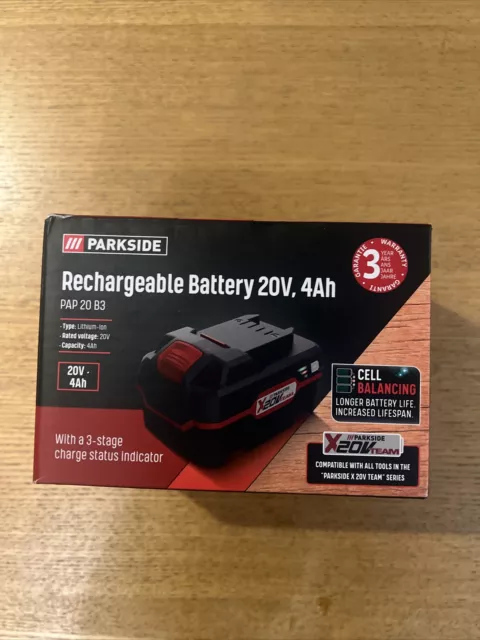 Parkside PAP 20 B3 20V 4.0Ah Li-Ion Rechargeable Battery