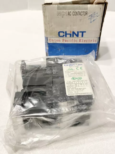 Chint NC1-2501 AC Contactor 220V 50/60Hz M7 Ie 40A Ui 660V