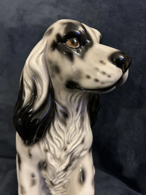 Vintage Intrada Spaniel Dog Figurine Italy 11.5”