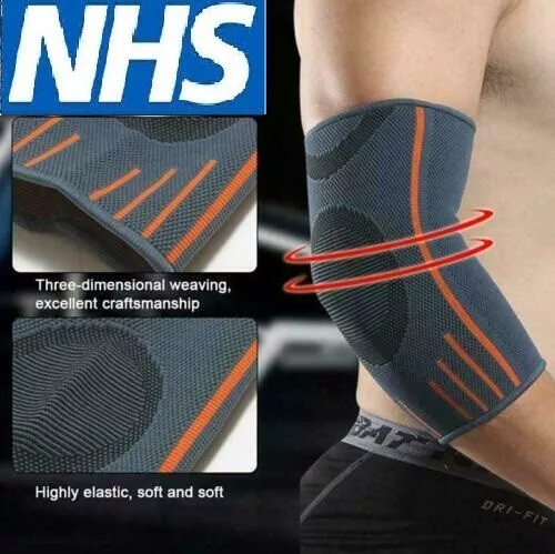 Elbow Brace Support Compression Sleeve Tennis Golfer Arthritis Pain Gym Easy Fit