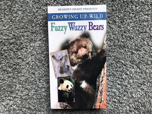 GROWING UP WILD Fuzzy Wuzzy Bears VHS Reader's Digest Presents Brand ...