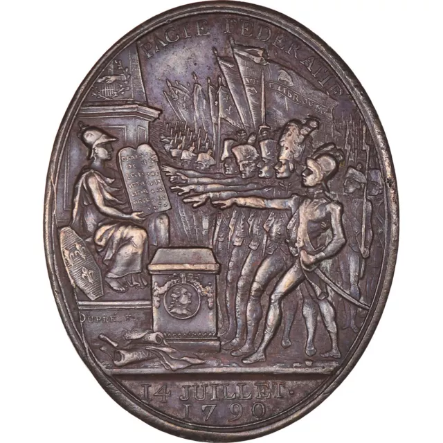 [#1150474] France, Médaille, Constitution, Pacte Fédératif, History, 1790, Dupré
