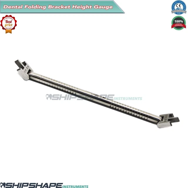 Bracket Height BRACKET HEIGHT GAUGE, Orthodontic Positioning Gauge Dental Occlusal ...