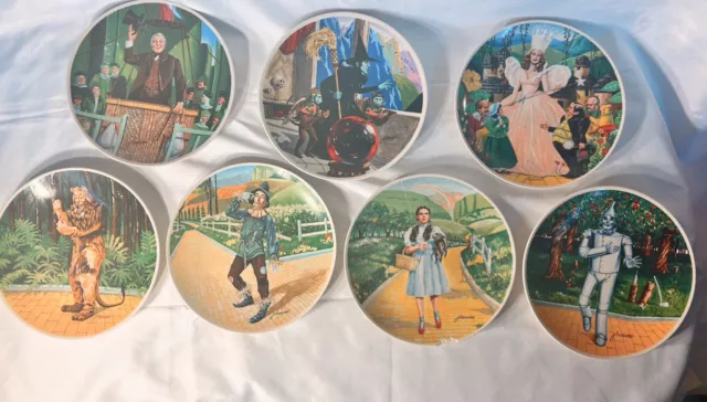 Knowles Plates, Wizard of Oz, Set of 7, numbered