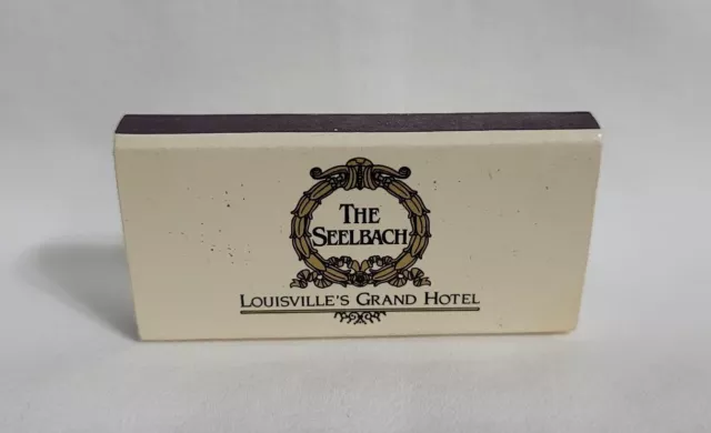 Vintage The Seelbach Haunted Hotel Matchbox Louisville KY Advertising Matchbook