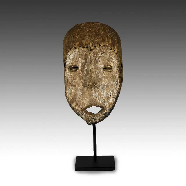 African Mask Lega Bwami Wood Democratic Republic Of Congo C. Africa 20Th C.