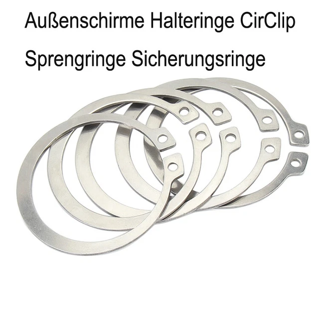 Ombrelli esterni anelli di supporto CirClip anelli esplosivi anelli di sicurezza A2 acciaio inox Φ6-Φ150