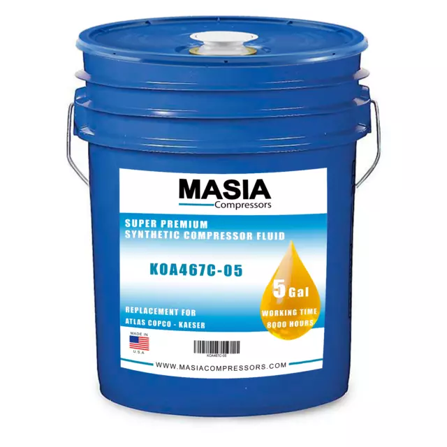 Replacement for ExxonMobil Rarus SHC 1025 Screw Compressor Lubricant 8000 Hours