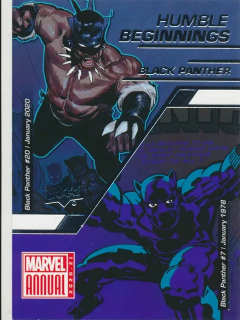 HB-4 BLACK PANTHER 2020-21 2021 Upper Deck Marvel Annual HUMBLE BEGINNINGS