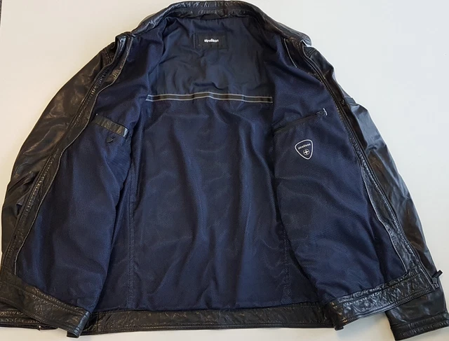 STRELLSON Herren Jacke Lederjacke Echtleder Lammleder 58 XXXL 3XL schwarz top 3