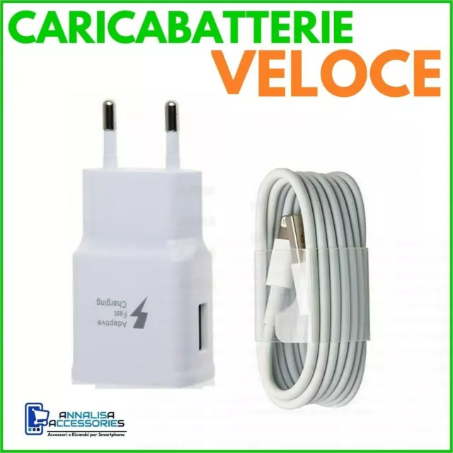 Caricabatterie Veloce Fast Charger Adatto Per Apple Iphone 11 Presa Usb Cavo