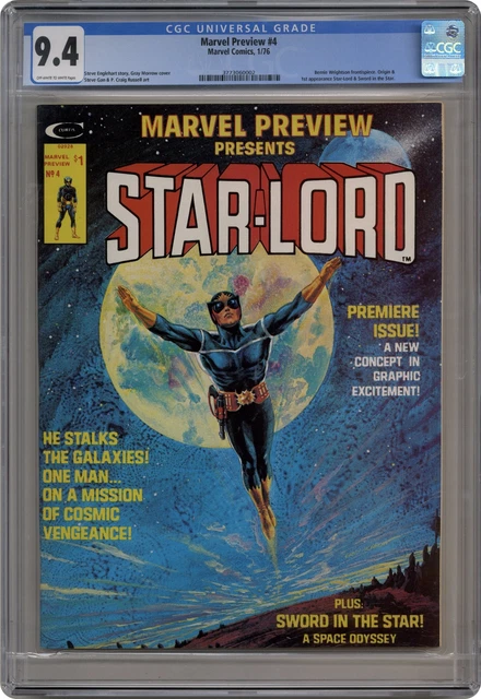 Marvel Preview #4 CGC 9.4 1976 3773060002 1st app. and origin Star-Lord